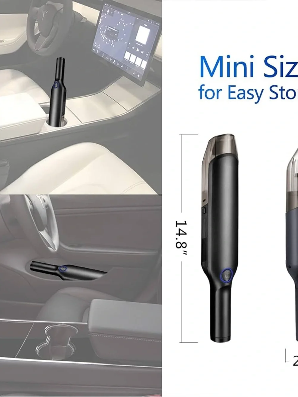 Cordless Handheld Vacuum. Lightweight and powerful sunction